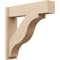Ekena Millwork 8-in W x 32-in D x 32-in H Funston Block Rough Cedar Woodgrain TimberThane Outlooker, Primed Tan OUTUR080X32X32FST44RCPR - alternate 1
